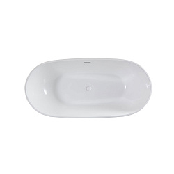 Ванна акриловая Vincea VBT-408-1800, 1800*815*580, цвет белый, щелевой перелив, , шт