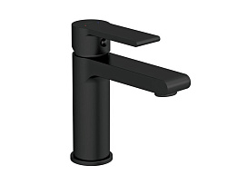 Смеситель для раковины BRASKO BLACK однорычажный, черный клик клак