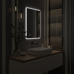 Зеркало/LED-подсветка (50см*70см) сенсор.выключатель Sirius/AQUA DE MARCO