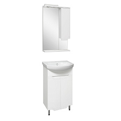 Зеркальный шкаф/прав/с/с/белый(50см) Viktoria/AQUA DE MARCO