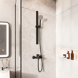 Стойка для душа, черная матовая, Optima Home, IDDIS, OPH70B0i17