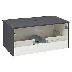 Тумба подвесная Monaco/80см/1 ящ/графит/AQUA DE MARCO