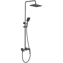 Душевая система, тропический душ, латунь, оружейная сталь, HB24817-3