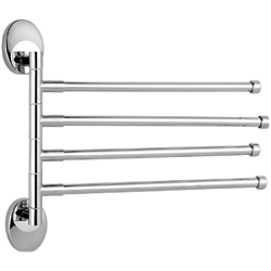 Держатель для полотенец, четверной поворотный 400 мм, хром HB1614