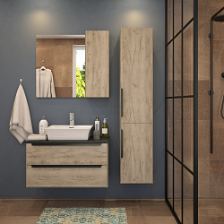 Corpa Nera Salieri/Сальери 49 раковина накладная с полочкой под смеситель, белый