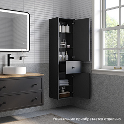 Пенал подвесной, 40 см, темно-серый, Torr, IDDIS, TOR40D0i97