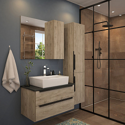 Corpa Nera Salieri/Сальери 56 раковина накладная с полочкой под смеситель, белый