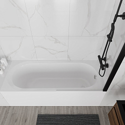 Ванна акриловая Vincea VBT-2B170-LG с ножками 1700*700*480, пристенная, цвет белый, , шт