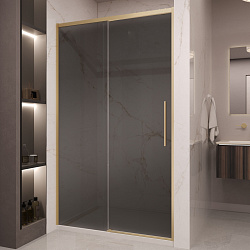 Душевая дверь Stella VDS-1ST120CGG, 1200, брашированное золото, стекло тонированное, , шт