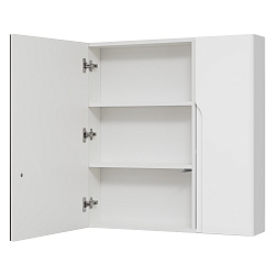 Зеркальный шкаф/белый/глянец(80см)Palermo/AQUA DE MARCO