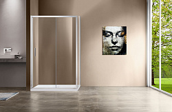 Душевой уголок Garda VSR-1G9011CL, 1100*900, хром, стекло прозрачное, , шт