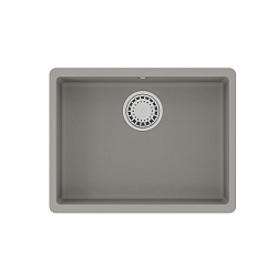 SINARA 540-U Мойка кухонная из кварцгранита цвет: грей комплектация: крепеж, сливная арматура с пере