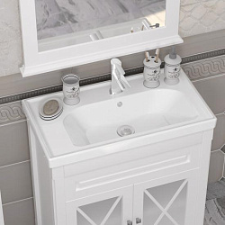 Тумба Opadiris Палермо 80, цвет белый матовый (под раковину CeraStyle FRAME 80)