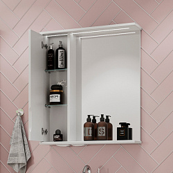 Зеркало-шкаф Adel 60 левый (белый)