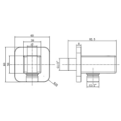 Верхний душ Inspire VSHD-3I1CCH, хром, , шт