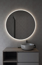Зеркало ECLIPSE Fusion 100x100 с подсветкой круглое