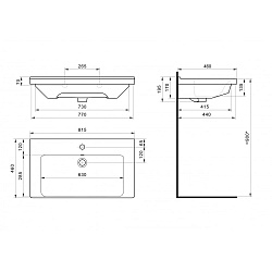 Только с тумбой! Акватон умывальник Миранда 80