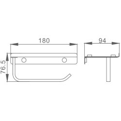 Держатель для туалетной бумаги, белый HB330-8