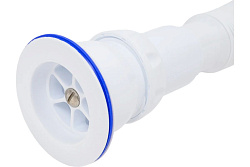 D240P СИФОН ГОФРИРОВАННЫЙ 1500 ММ С ПРИКРУЧИВАЮЩИМСЯ ВЫПУСКОМ 1 1/2 (ДУ40) С НЕРЖАВЕЮЩИМ ВИНТОМ 6Х85