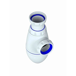 A320VP CИФОН ДЛЯ ТЮЛЬПАНА, УМЫВАЛЬНИКА С ПРИКРУЧИВАЮЩИМСЯ ВЫПУСКОМ 1 1/2  С ВЫХОДОМ ПОД СТИРАЛКУ И Г