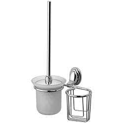 Ёршик туалетный настенный с подставкой, хром HB1510-1