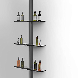 Душевая перегородка Walk-In VSW-1HWS900MRGM, 900*2000, вороненая сталь, стекло зеркальное, , шт