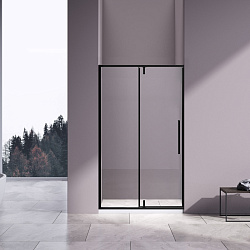 Душевая дверь Slim-N VDP-4SN100CLB, черный матовый, стекло прозрачное, , шт