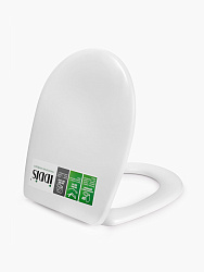 Сиденье для унитаза, soft close, дюропласт, IDDIS, ID 136 Dp Sc