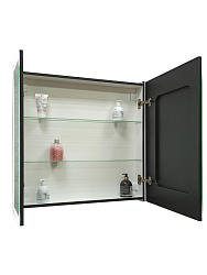 Зеркало-шкаф MIRROR BOX Black, 800х800
