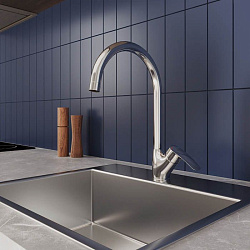 Смеситель для кухни, глянцевый хром, Rora, Milardo, RORSB0JM05