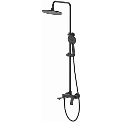 Душевая система, тропический душ, латунь, черный, HB24816-7