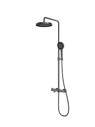 Душевая стойка Rim VSFS-2RM1GM с изливом, вороненая сталь, , шт