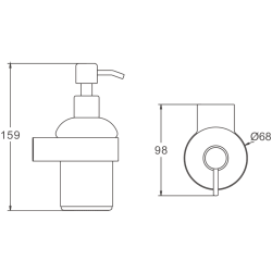Дозатор, хром B90627