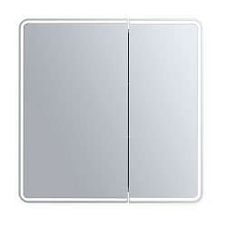 Зеркальный шкаф/LED-подсветка/ИК выключатель на взмах/ (80*80см) Asti /AQUA DE MARCO