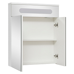 Зеркальный шкаф/белый/с подсветкой(65см)Olivia/AQUA DE MARCO