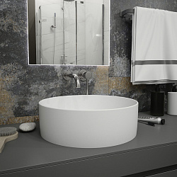 Corpa Nera Bosso/Боссо раковина  накладная D41, белый матовый