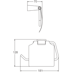 Держатель для ТБ, хром B91103
