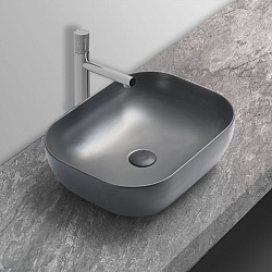 Раковина керамическая Vincea VBS-101MG, 500*400*140, накладная, цвет матовый серый, , шт