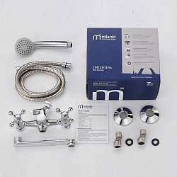 Смеситель для ванны, Duplex, Milardo, DUPSB02M02