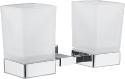 Стакан 2шт (квадрат),хром B90208