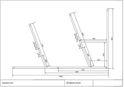 Рама д/ванны: Joanna 160 NEW метал. в комплекте со сборочным пакетом, Сорт1