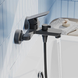 Смеситель для ванны Pragma Teiden, матовый черный, TDN3.BFBS.011