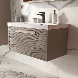 Тумба подвесная Gleam 80.1Y, амарок/дуб вотан (78857(80))