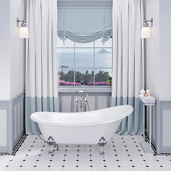 Edelweiss ванна /Nova Gel/белая/золотые ножки(170см*78см*75см) Ванны/AQUA DE MARCO