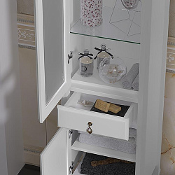 Пенал Opadiris Лоренцо, белый матовый, левый