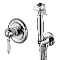 Встраиваемый смеситель с гигиеническим душем, латунь/хром LM4819C