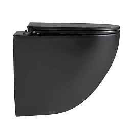 PENEDA EXPERT Комплект 3в1: Инсталляция для унитазов с кнопкой смыва BIT чёрный матовый + унитаз под