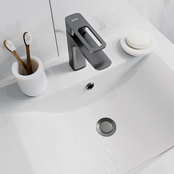 Выпуск для умывальника, Slide, графит, IDDIS, SLIGM00i88