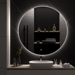 Зеркало/LED-подсветка/круглое (140см)/сенсор.выключатель Milan/AQUA DE MARCO