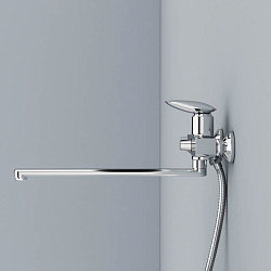 Смеситель для ванны с длинным изливом, Stone, IDDIS, STOSB00i10WA